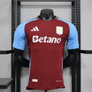CAMISA VERSÃO PLAYER DO ASTON VILLA 24/25 VERMELHO