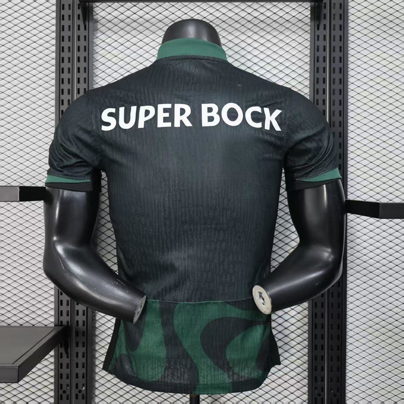CAMISA VERSÃO JOGADOR DO SPORTING 25/26 VERDE E PRETO