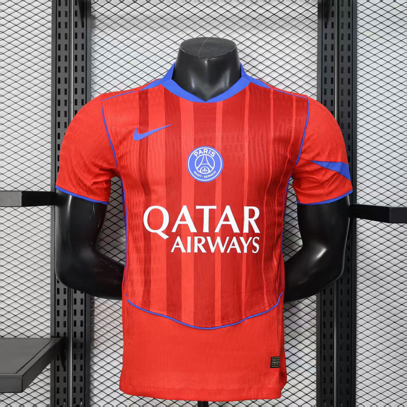 CAMISA VERSÃO JOGADOR DO PSG 25/26 VERMELHO