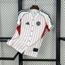 CAMISA DE BASEBOL DO RIVER PLATE 25/26 BRANCO E VERMELHO