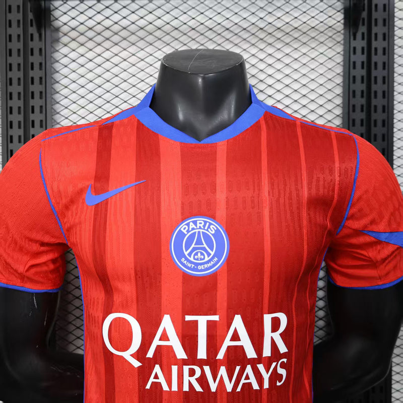CAMISA VERSÃO JOGADOR DO PSG 25/26 VERMELHO