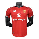 CAMISA VERSÃO JOGADOR DO MANCHESTER UNITED 25/26 VERMELHO